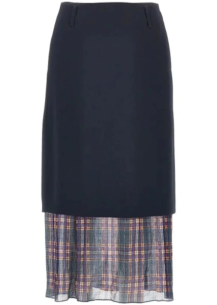 Fusta Dries Van Noten albastra