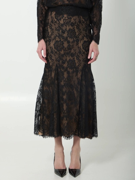 Fusta Lace Midi Skirt