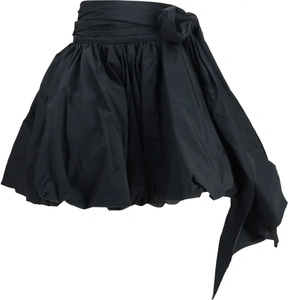 Fusta Taffeta Skirt with Side Bow