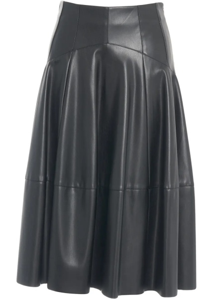 Fuste Midi skirt in leather look