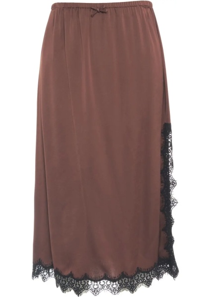 Fuste Midi skirt with lace