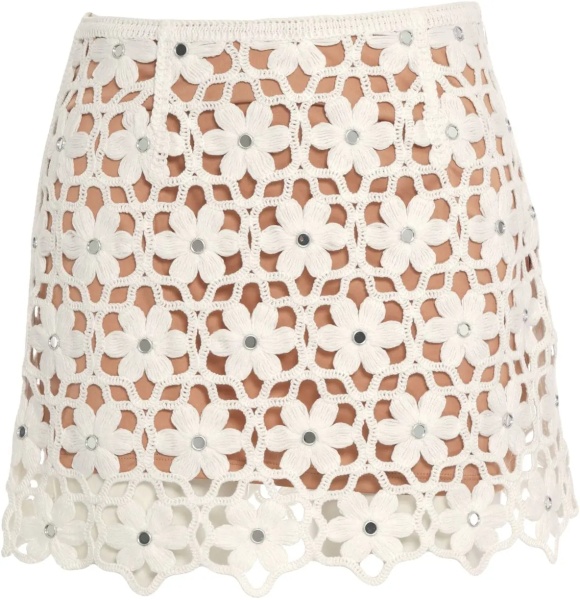 Fuste Mini skirt with floral pattern