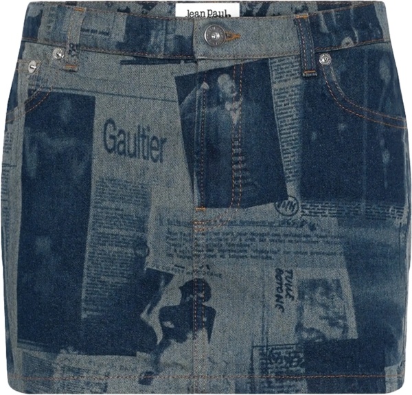 Fuste Miniskirt With "Newspaper" Print