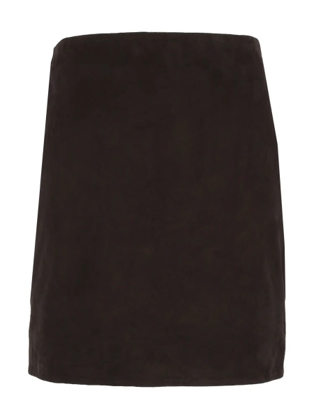 Fuste SUEDE MINI SKIRT Ganache (Tight Fit)