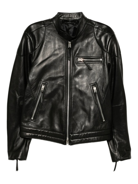 Geaca biker Tom Ford neagra din piele