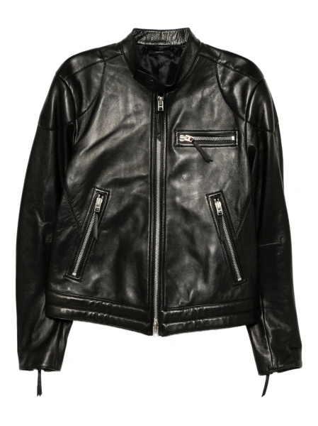 Geaca biker Tom Ford neagra din piele