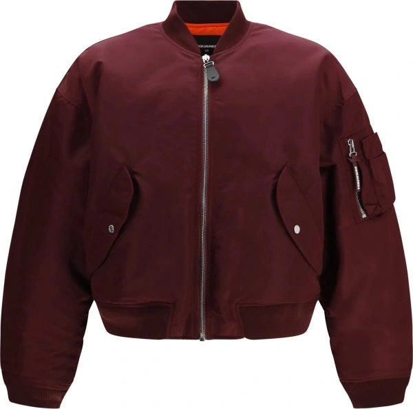 Geaca bomber DSQUARED2 mov din nylon