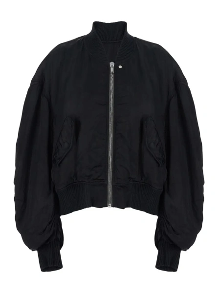 Geaca bomber Rick Owens neagra 'Secchia Flight'