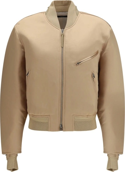 Geaca bomber Tom Ford multicolor din satin