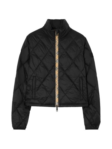 Geaca de iarna Burberry neagra din poliamida