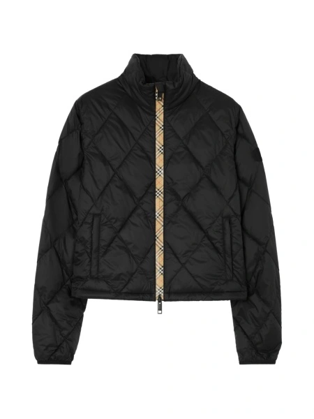 Geaca de iarna Burberry neagra din poliamida
