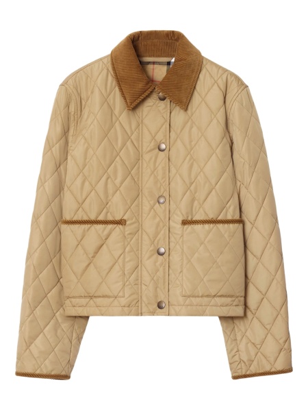 Geaca de iarna Burberry neutra din poliamida si bumbac