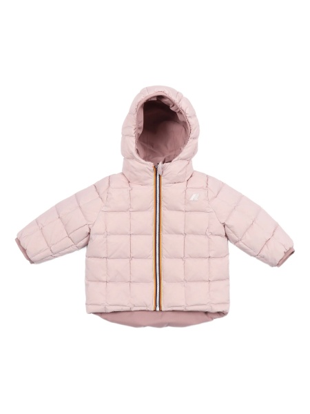 Geaca de iarna K-WAY KIDS roz din poliester reciclat si nylon