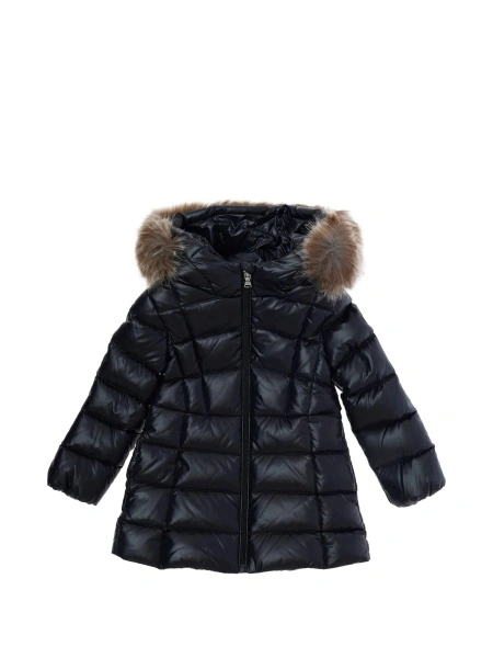 Geaca de iarna Moncler albastra din nylon