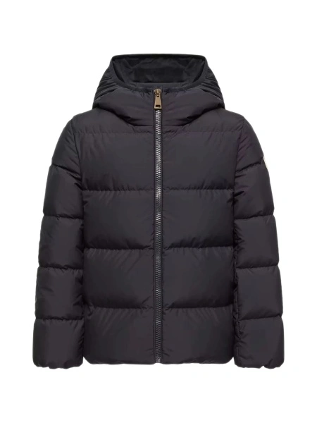 Geaca de iarna Moncler albastra din polyester
