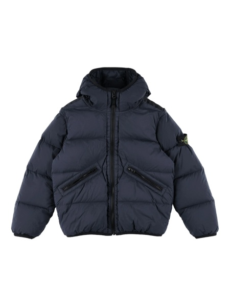 Geaca de iarna Stone Island albastra