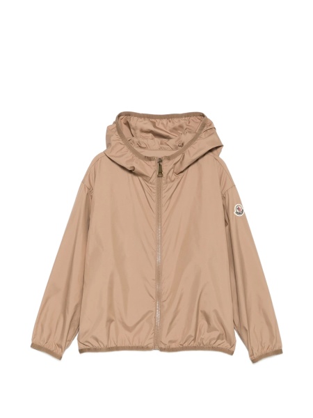 Geaca de ploaie Moncler maro din polyester
