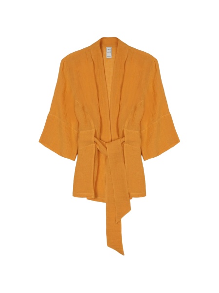 Geaca Oversize 120% LINO portocalie din poliamida si in