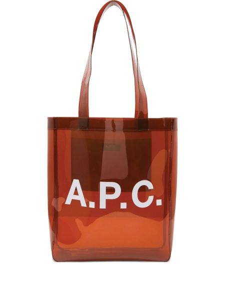 Geanta de mana A.P.C. maro din pvc