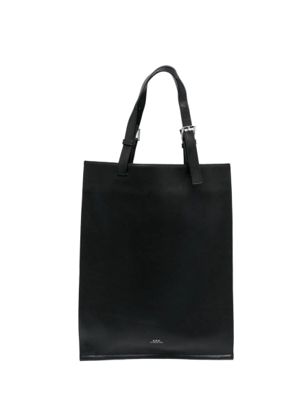 Geanta de mana A.P.C. neagra din polyester si poliuretan