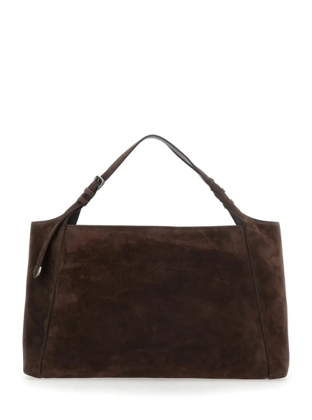 Geanta de mana Borsa Shopper Sartorial in camoscio