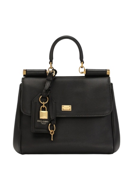 Geanta de mana Dolce & Gabbana neagra din piele si pvc