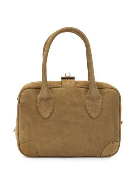Geanta de mana Golden Goose neutra din piele intoarsa