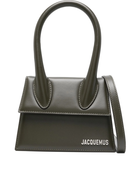 Geanta de mana JACQUEMUS Chiquito maro din piele