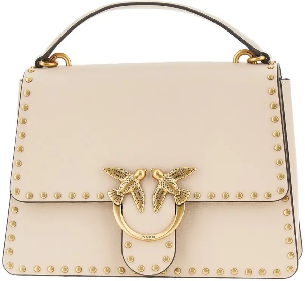 Geanta de mana Leather bag with Love Birds buckle