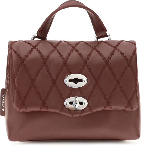 Geanta de mana Mini Postina Tramè leather Top Handle Bag