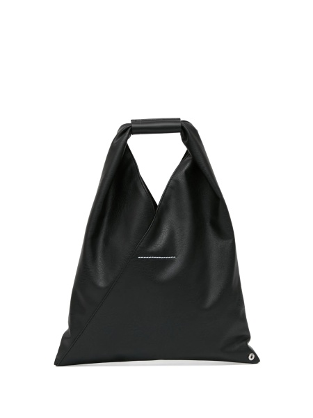 Geanta de mana MM6 Maison Margiela neagra din piele si poliuretan