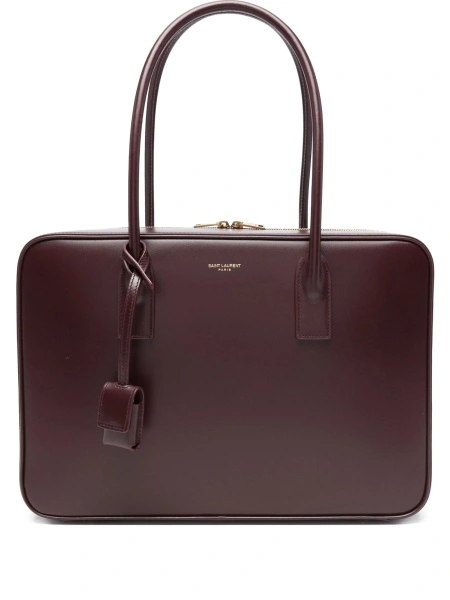 Geanta de mana Saint Laurent rosie din piele