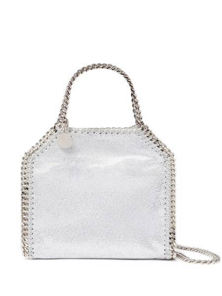 Geanta de mana Stella McCartney falabella argintie
