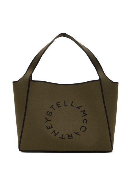Geanta de mana Stella McCartney verde din polyester si spandex/elastan