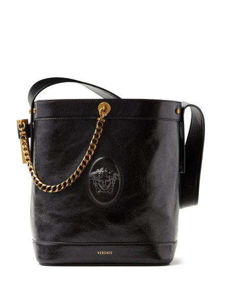 Geanta de mana Versace neagra din piele
