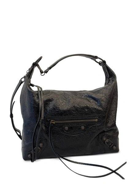 Geanta de umar Balenciaga neagra din piele