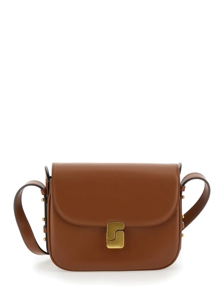 Geanta de umar BELLISSIMA MINI with leather and brown woman