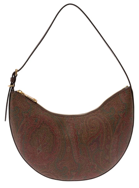 Geanta de umar Etro Essential Hobo Bag in Brown with Leather and Fabric, Unisex