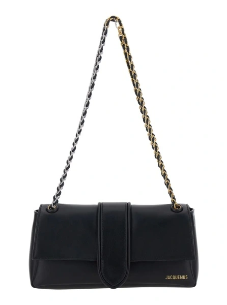 Geanta de umar JACQUEMUS neagra din piele