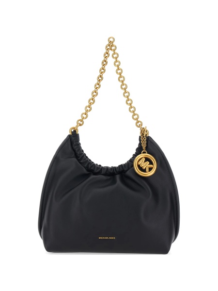 Geanta de umar Michael Kors neagra din piele