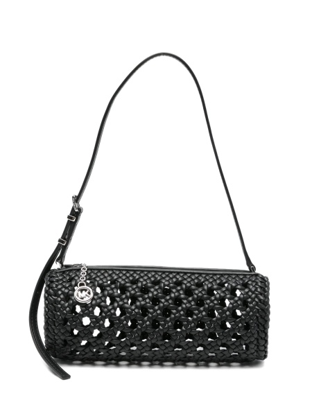 Geanta de umar Michael Kors neagra din poliuretan si polyester