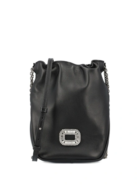 Geanta de umar Roger Vivier neagra din piele