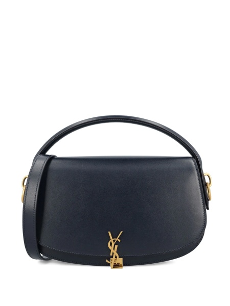 Geanta de umar Saint Laurent albastra din piele