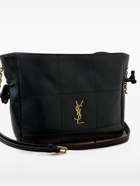 Geanta de umar Saint Laurent neagra din piele