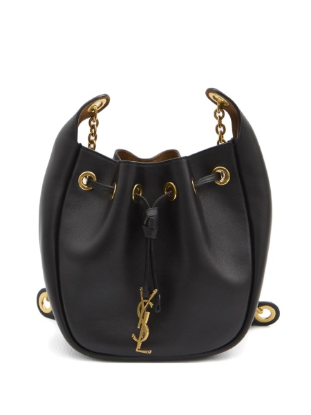 Geanta de umar Saint Laurent neagra din piele