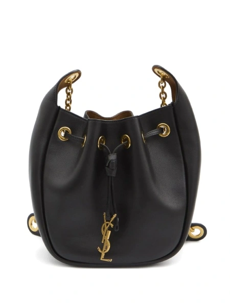 Geanta de umar Saint Laurent neagra din piele