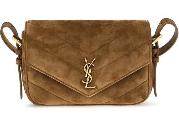 Geanta de umar Small LouLou matelassé suede Shoulder Bag