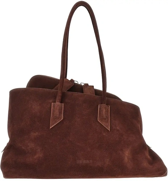 Geanta de umar Suede leather medium 'La Passeggiata' bag