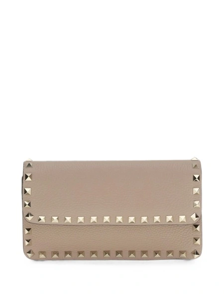 Geanta de umar Valentino Garavani Rockstud neutra din piele