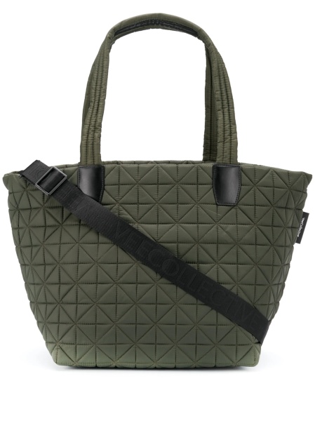 Geanta de umar VEECOLLECTIVE verde din nylon si piele